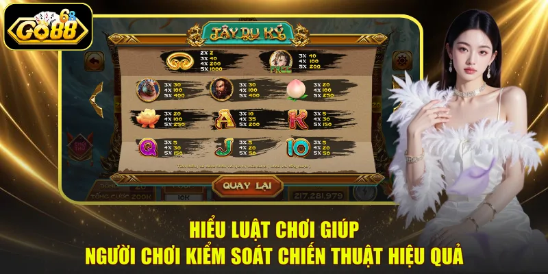 Hiểu luật chơi giúp người chơi kiểm soát chiến thuật hiệu quả
